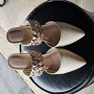 CHARLES BY CHARLES DAVID Mikey Smooth Woven Heel Sandals